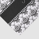 Gepersonaliseerde naam: witte zwarte vocht tissuepapier (Detail)