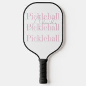 Gepersonaliseerde naam Women's Pink Minimal Pickleball Paddle (Voorkant)