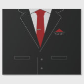 Gepersonaliseerde Naam Zakelijke Gift Wrapping Pap Cadeaupapier (Vlak)