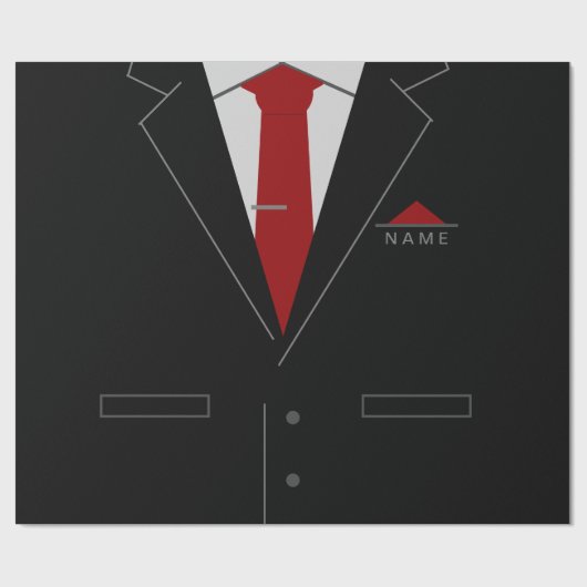 Gepersonaliseerde Naam Zakelijke Gift Wrapping Pap Cadeaupapier (Vlak)