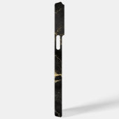 Gepersonaliseerde naam Zwart gouden marmer op maat Case-Mate iPhone Case (Achterkant / Rechts)