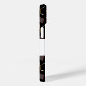 Gepersonaliseerde naam zwart-hockeypatroon Case-Mate iPhone case (Achterkant / Rechts)