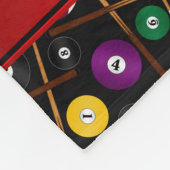 Gepersonaliseerde naam zwart kleurig poolpatroon fleece deken (Hoek)