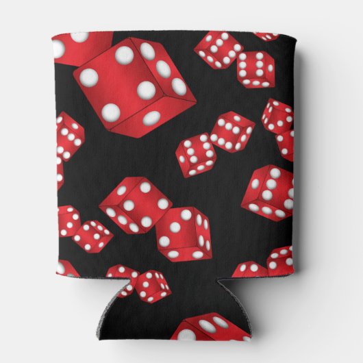 Gepersonaliseerde naam zwart-witpatroon blikjeskoeler (Achterkant)