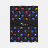 Gepersonaliseerde naam zwarte archery fleece deken (Voorkant)