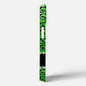 Gepersonaliseerde naam zwarte kalk groene glitterz Case-Mate iPhone case (Achterkant / Rechts)