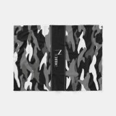 Gepersonaliseerde naam zwarte kamouflage zwarte st fleece deken (Voorkant (Horizontaal))