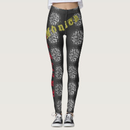 Gepersonaliseerde naam zwarte Leggings