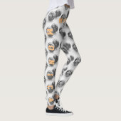 Gepersonaliseerde naam Zwarte Leggings (Rechts)