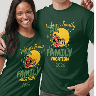 Gepersonaliseerde naamafstemming voor familie vaka t-shirt
