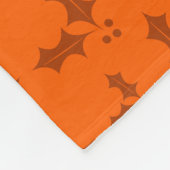 Gepersonaliseerde naambackhoe oranje heilig fleece deken (Hoek)