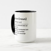 Gepersonaliseerde Naamdefinitie | Aangepaste Betek Mok (Voorkant links)