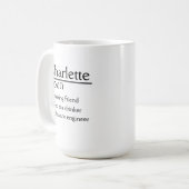 Gepersonaliseerde naamdefinitie Classic Mok (Voorkant links)