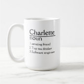 Gepersonaliseerde naamdefinitie Classic Mok (Links)