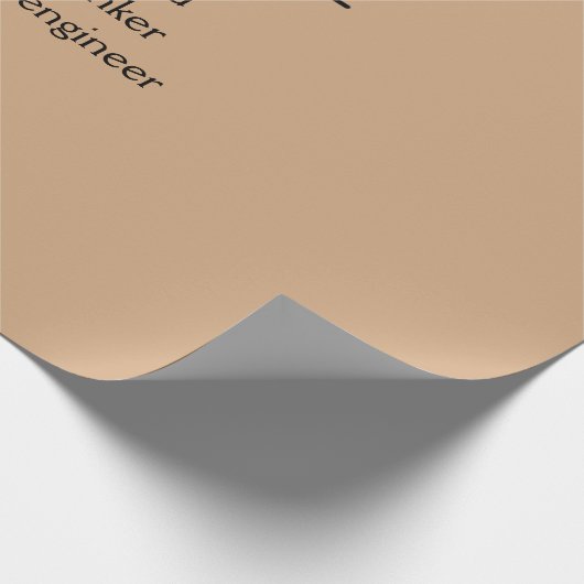 Gepersonaliseerde naamdefinitie inpakpapier (Hoek)