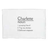 Gepersonaliseerde naamdefinitie-Kussensloop Kussensloop (Voorkant)