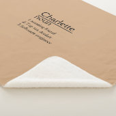 Gepersonaliseerde naamdefinitie Sherpa Blanket Deken (3/4)