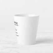 Gepersonaliseerde naamdefinitie witte Mok (Voorkant)