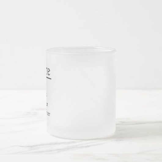 Gepersonaliseerde naamdefinitie witte Mok (Center)