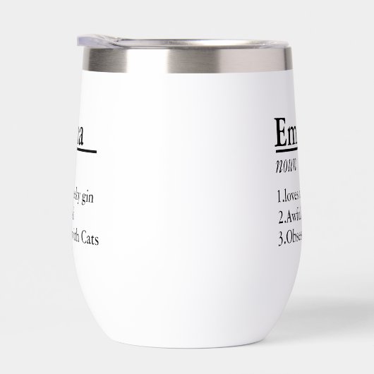 Gepersonaliseerde naamdefinitie zwart (Rechts)