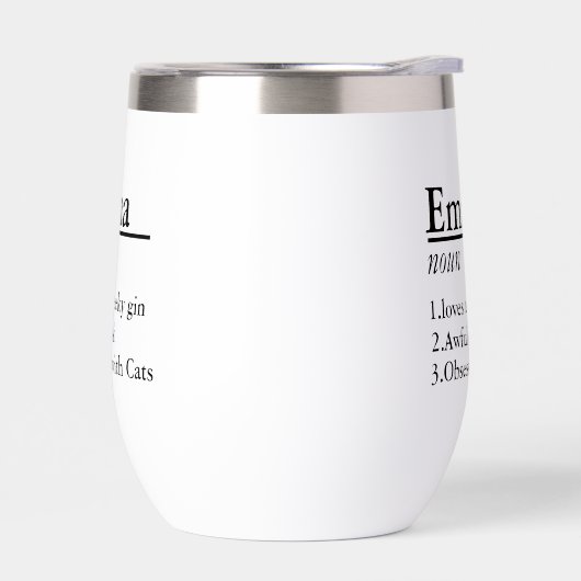 Gepersonaliseerde naamdefinitie zwart (Links)