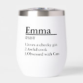 Gepersonaliseerde naamdefinitie zwart (Voorkant)