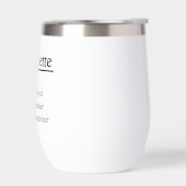 Gepersonaliseerde naamdefinitietumbler (Links)