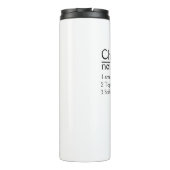 Gepersonaliseerde naamdefinitietumbler thermosbeker (Achterkant)
