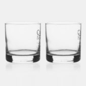 Gepersonaliseerde naamdefinitietumbler whisky glas (Links)