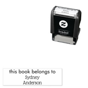 Gepersonaliseerde naamgift Uit de bibliotheek van  Zelfinktende Stempel
