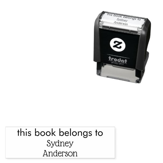 Gepersonaliseerde naamgift Uit de bibliotheek van  Zelfinktende Stempel (In situ)