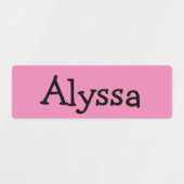 Gepersonaliseerde naamlabels labels (Design 1)