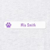 Gepersonaliseerde naamlabels voor kinderen met roz labels (Design 2)