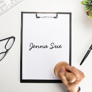 Gepersonaliseerde naamstempel Zelfinking handteken Zelfinktende Stempel