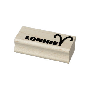Gepersonaliseerde naamtekst voor Zodiac Sign Cool  Rubberstempel
