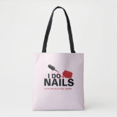 Gepersonaliseerde nageltechnicus tote bag (Voorkant)