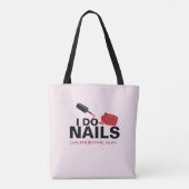 Gepersonaliseerde nageltechnicus tote bag (Achterkant)
