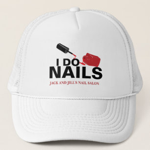 Gepersonaliseerde nageltechnicus trucker pet