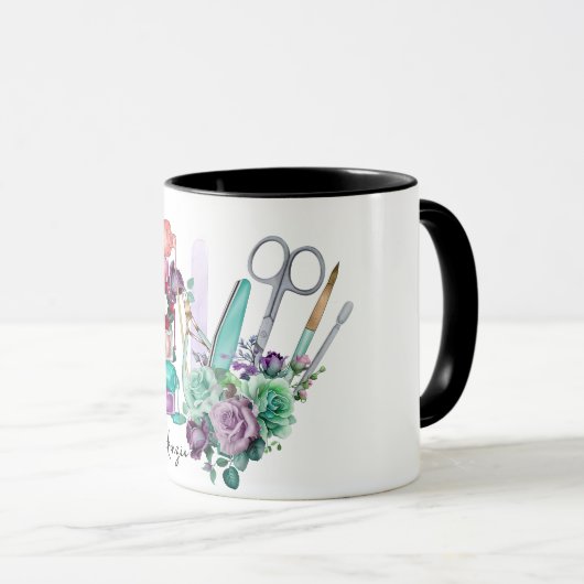 Gepersonaliseerde nageltechnologie mok (Voorkant rechts)