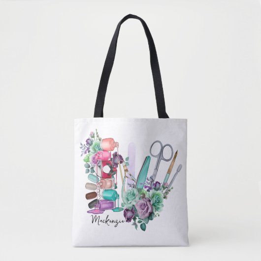 Gepersonaliseerde nageltechnologie tote bag (Voorkant)