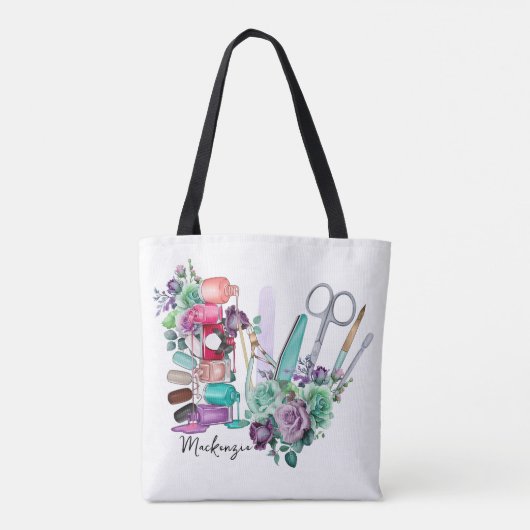 Gepersonaliseerde nageltechnologie tote bag (Achterkant)