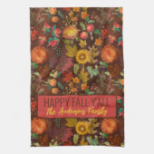 Gepersonaliseerde  najaarsbeweging van de Herfst Theedoek (Verticaal)