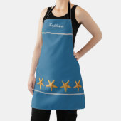 Gepersonaliseerde Named Blue Green w / Starfish Sc Schort (Insitu)