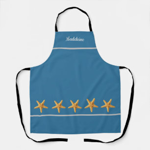 Gepersonaliseerde Named Blue Green w / Starfish Sc Schort