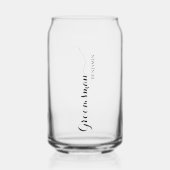 Gepersonaliseerde Named Groomsman Blikvorm Glas (Voorkant)