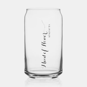 Gepersonaliseerde Named Maid of Honor Blikvorm Glas