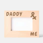 Gepersonaliseerde namen Big en Bold Daddy and Me Gegraveerde Lijstjes (Voorkant)