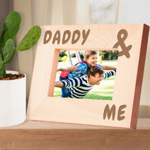 Gepersonaliseerde namen Big en Bold Daddy and Me Gegraveerde Lijstjes