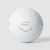 Gepersonaliseerde namen Grappig Golf grap Minimali Golfballen (Voorkant)