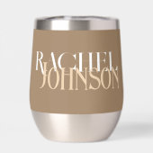 Gepersonaliseerde namen Stijlvol beige (Achterkant)